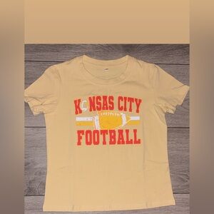 Kansas City Chiefs Footbal Girls Size Small Shirt Short Sleeved EUC